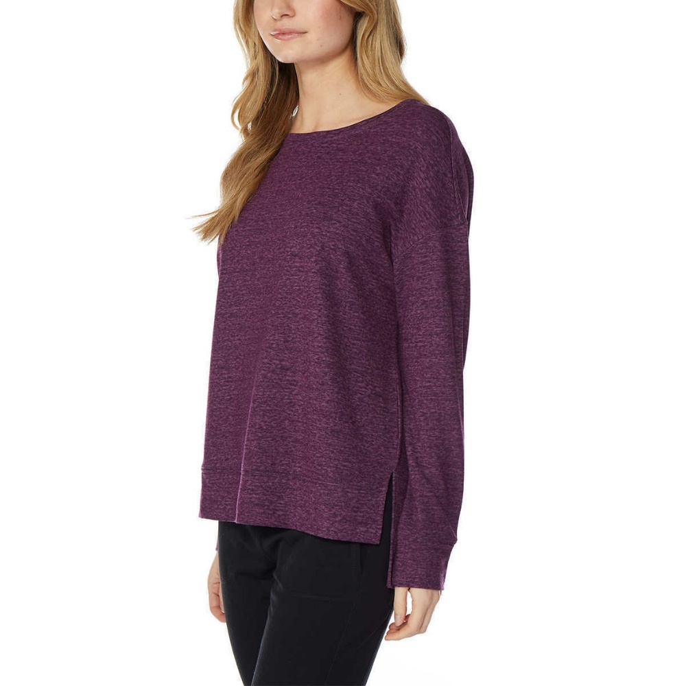 32 Degrees Heat Crew Neck Fleece High Low Pullover - Picture 4 of 6